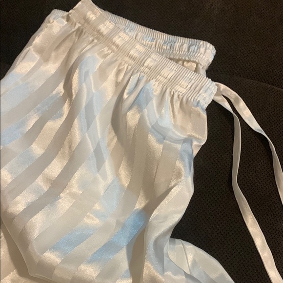 Jacob White Satin Striped Pajama Set - Picture 4 of 5